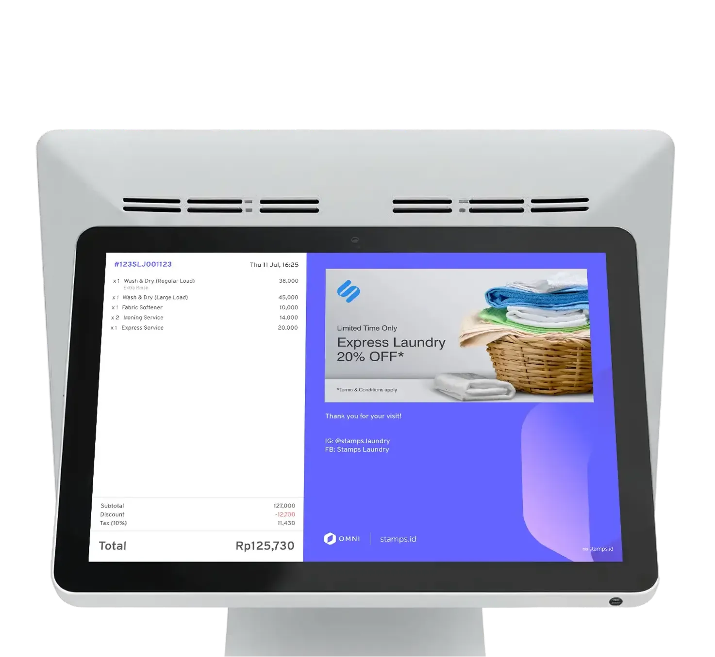 Omni POS Laundry device