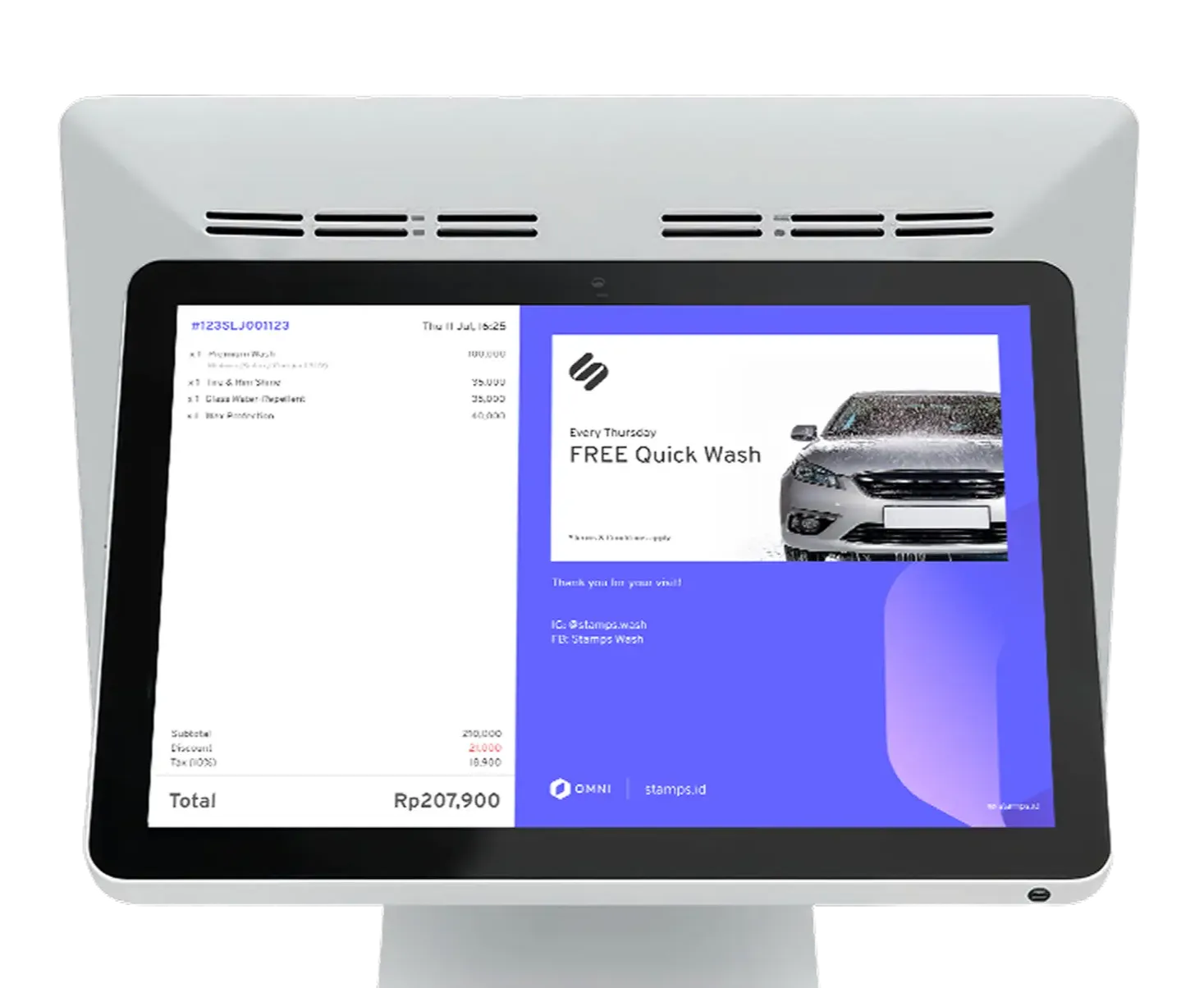 Omni POS Car Wash device